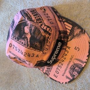 Pink Supreme Franklin Camp Hat